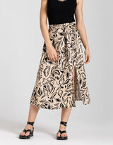 Gonna midi - Viscosa - beige