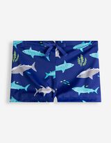 Badehose - Allover-Print - blau