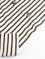 Tričko s dlhými rukávmi - Gombíková lišta - bezova