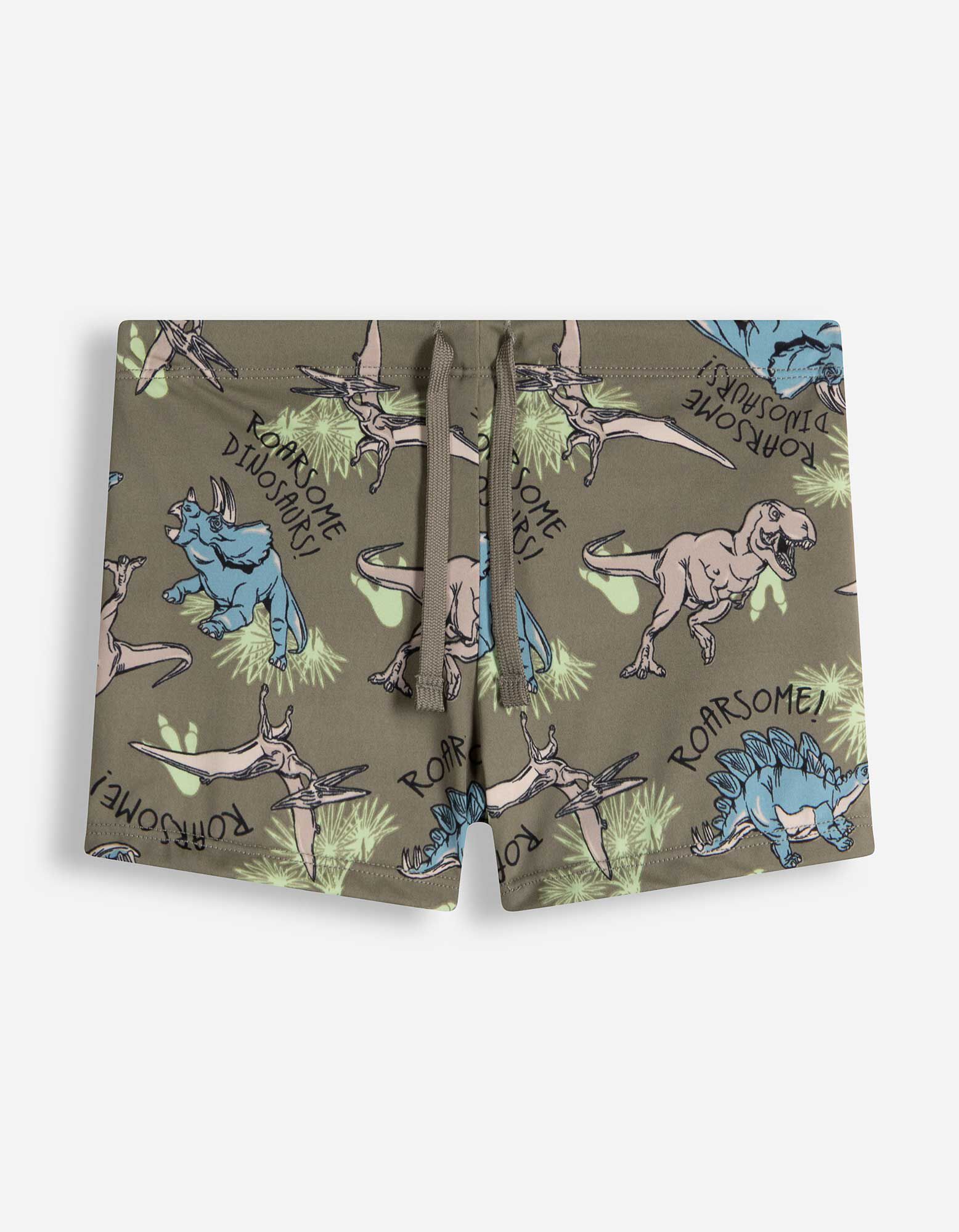 Badehose - Allover-Print - Hellgr&uuml;n