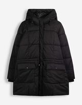 Steppjacke - Fronttasche - Schwarz