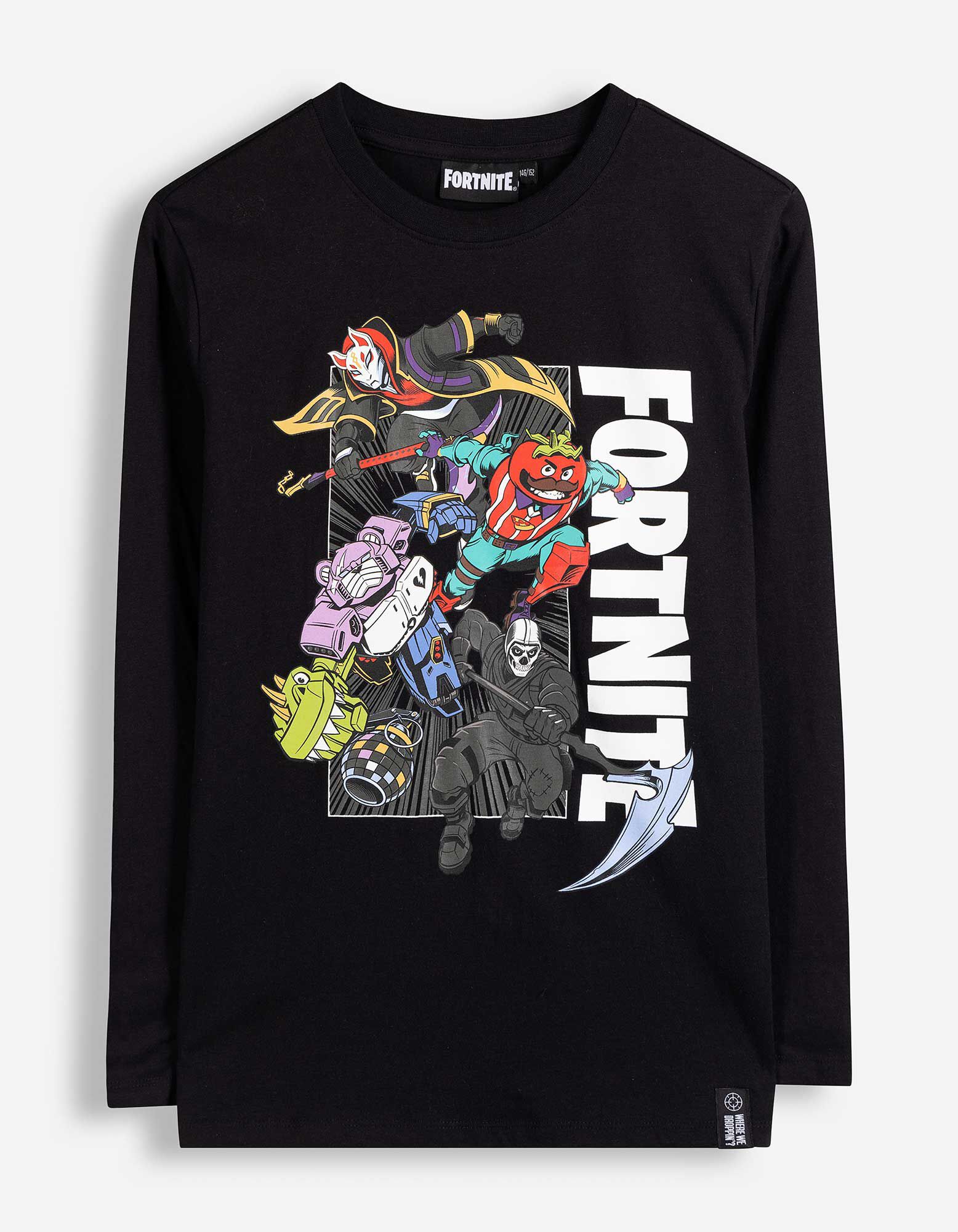 Langarmshirt - Fortnite - Schwarz