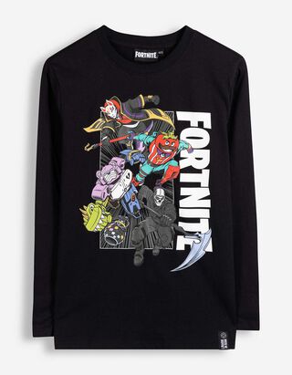 Langarmshirt - Fortnite - Schwarz