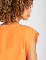 Shirt - Ronde hals - oranje