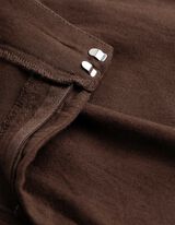 Bermuda  - Leinen-Optik - dunkelbraun