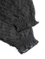 Palaidinė - Šifonas - juodas