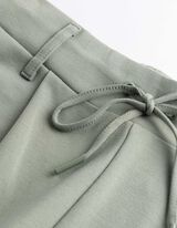 Kalhoty - Klasick&yacute; střih Regular Fit - Khaki zelen&aacute;