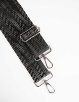 Popruh na tašku - Kombinácia vzorov - cierna