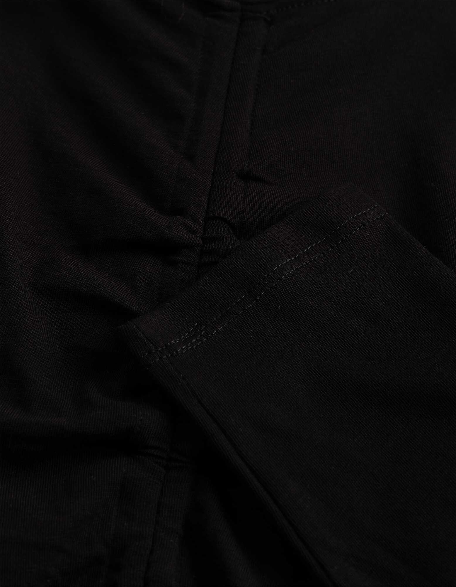 Langarmshirt - einfarbig - Schwarz