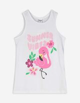 Top - Stampa frontale - bianco