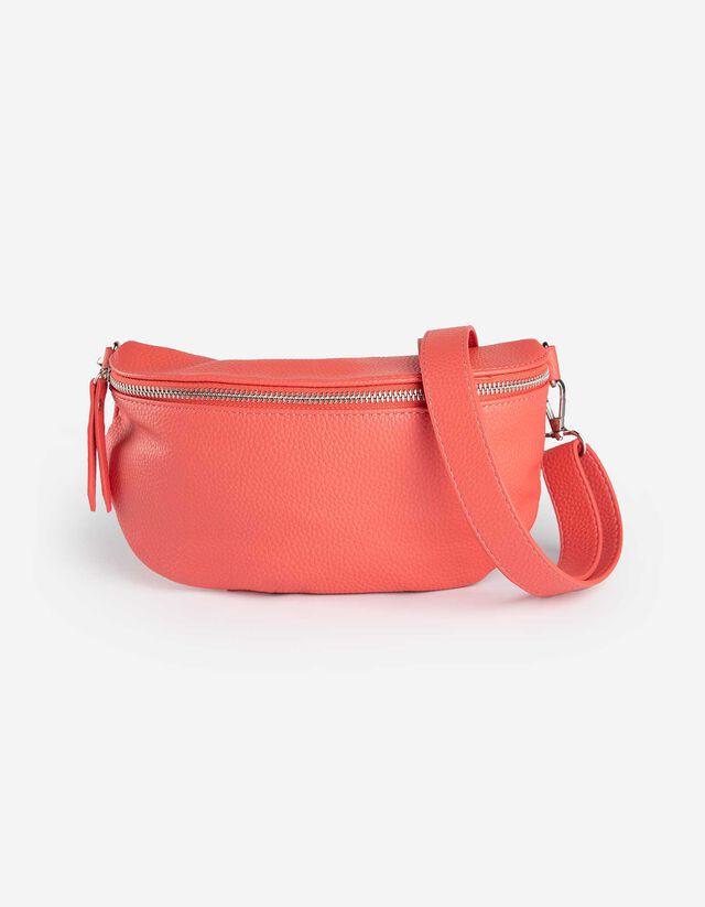 Marsupio - Similpelle - rosso chiaro