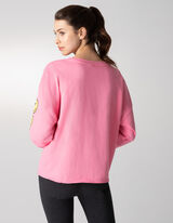 Dressipluus - Oversized-l&otilde;ikega - erkroosa