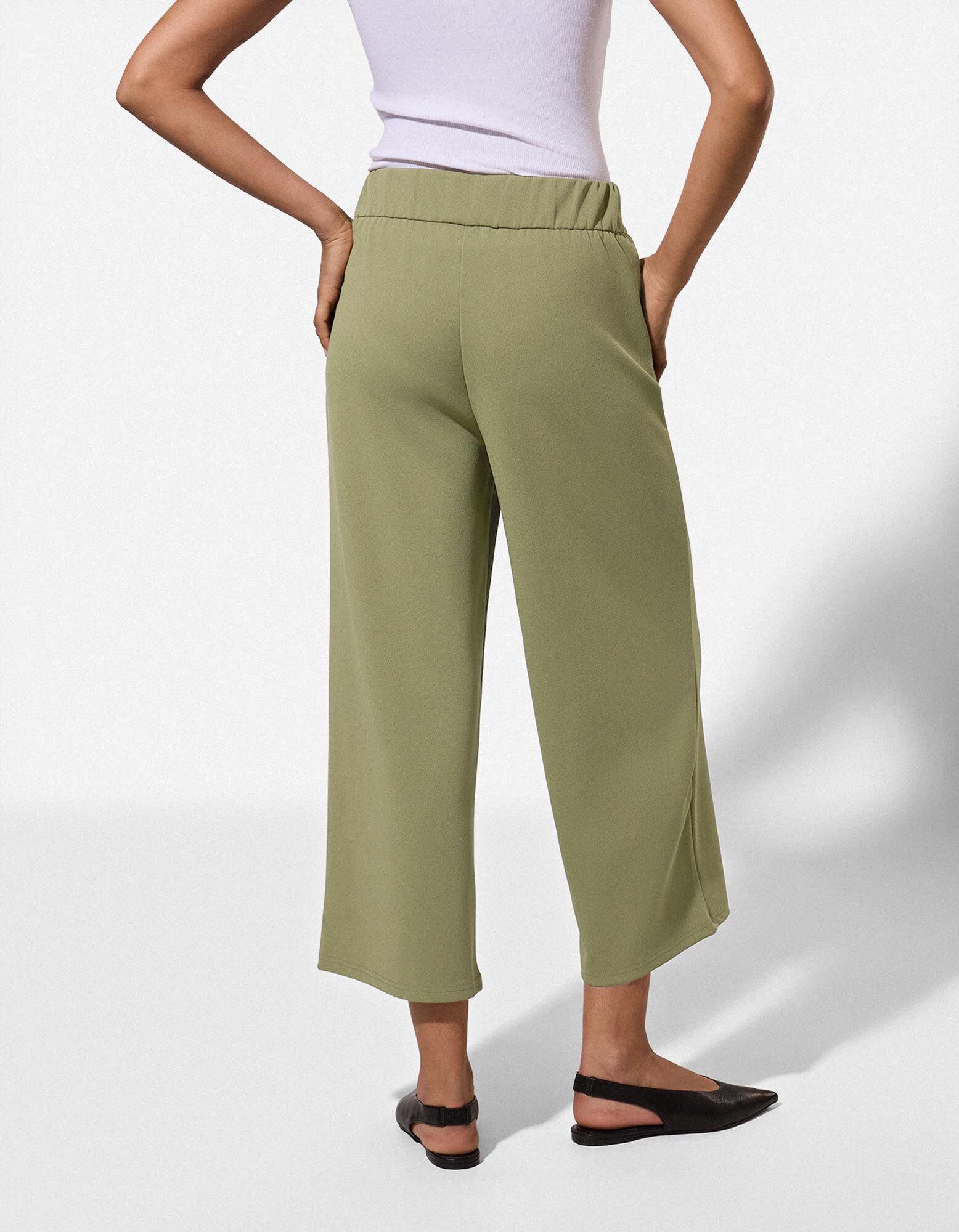 Broek - Elastische sluiting - Lichtgroen
