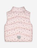 Gilet trapuntato - Motivo allover - rosa
