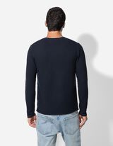 Pullover - Scollo rotondo - blu scuro