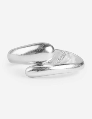 Armreif - einfarbig - silberfarben