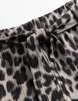 Culotte - Allover-Print - hellgrau