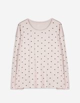 Haut de pyjama - Imprimé all-over - Gris clair