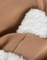 Mütze - Cord - beige