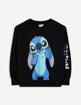 Sweatshirt - Lilo & Stitch - schwarz