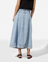 Jupe cloche - denim bleu clair - bleu clair
