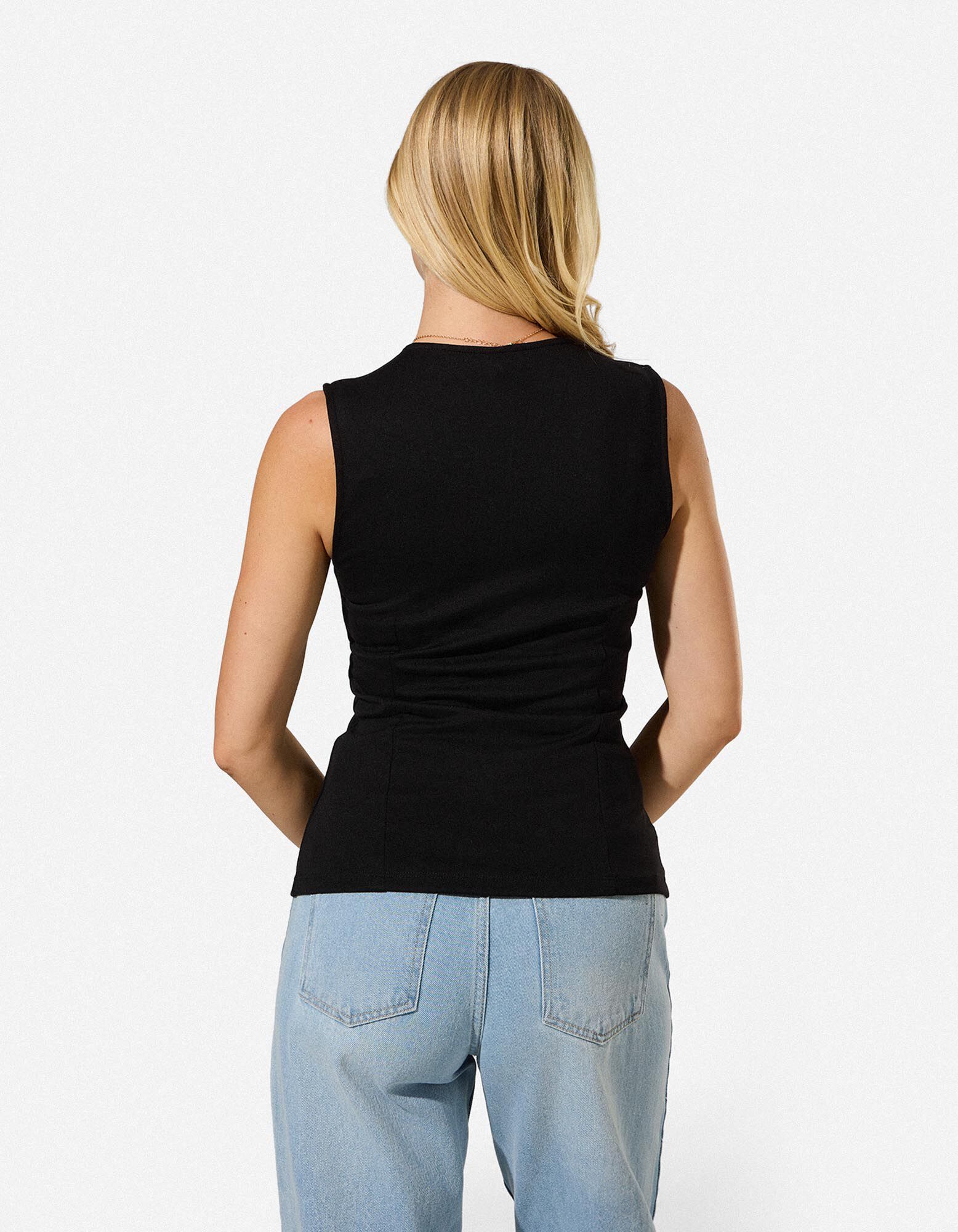 Top - Viscosemix - Zwart