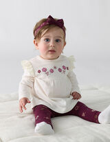 Set van longsleeve en legging - Off-White