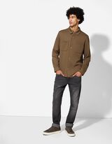 Marškiniai - Kišenė krūtinės srityje - tamsiai zalias