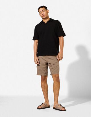 Shorts - Twill - grau