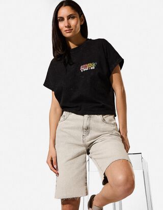 Bermuda  - Relaxed fit - grijs