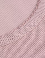 T-Shirt - Muschelsaum - lila