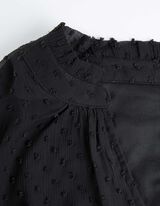 Jurk - Chiffon - donkerblauw