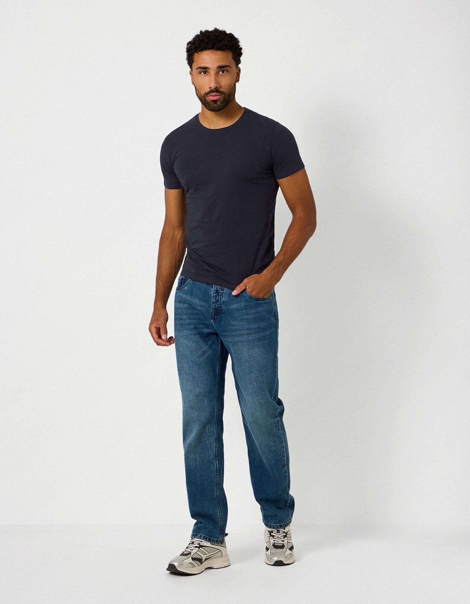 T-Shirt - Stretchanteil - blau