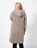 Sweatjacke - Kapuze - Taupe