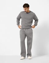 Jogginghose - Wide Fit - Dunkelgrau