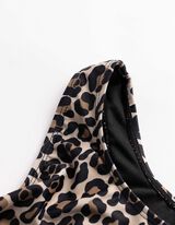 Set van bikinitop en bikinibroekje - Luipaardprint - beige