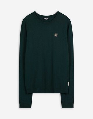 Pulovr - Úplet - tmave zelena