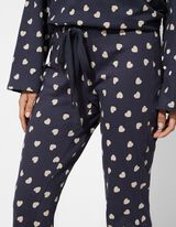 Spodnji del pižame - Potisk po celotni površini - temno siva