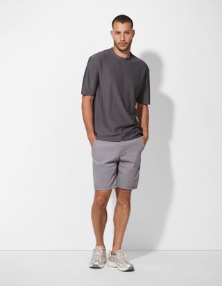 Chinoshorts - Baumwoll-Mix - grau