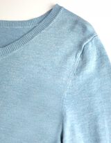 Pullover - Misto viscosa - celeste