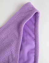 Bikini gaćice - Pletena rebrasta tkanina - ljubicasta