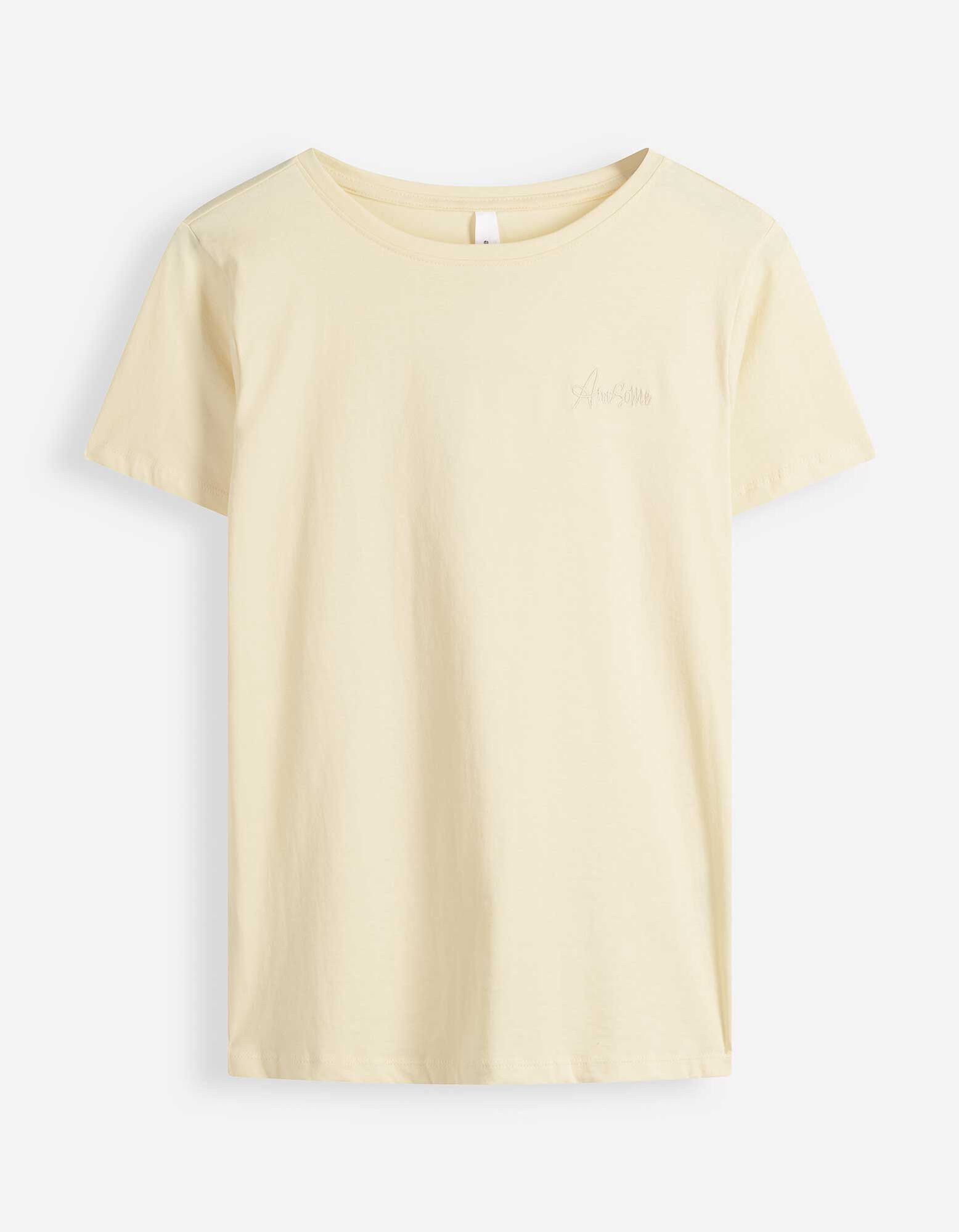 T-shirt - Borduursels - geel