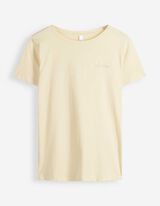 T-shirt - Borduursels - geel