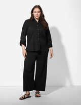 Hose - einfarbig - schwarz