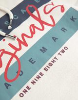 Hoodie - Vooropdruk - beige