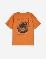 T-shirt - Impronta sul retro - marrone