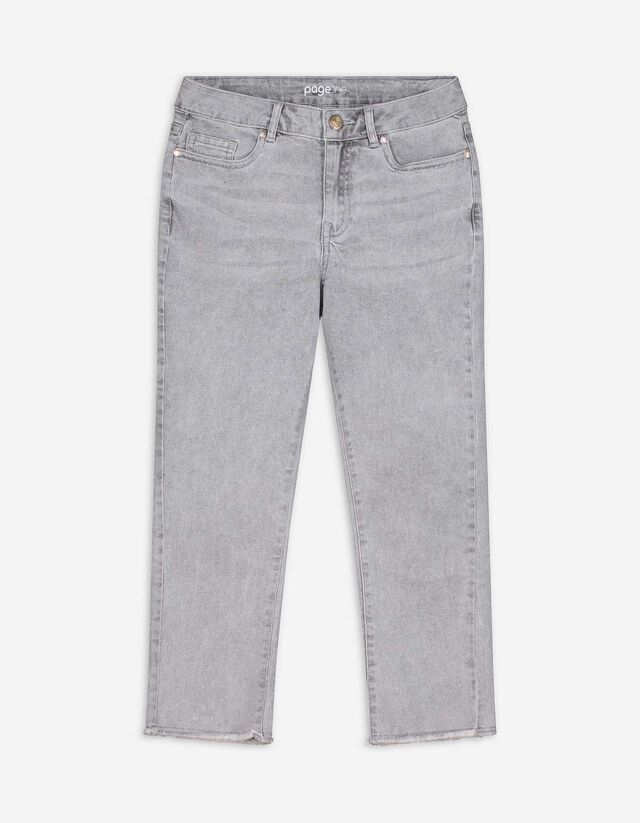 Caprihose - Wascheffekte - grau