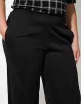 Pantaloni culotte - Gamba larga - nero