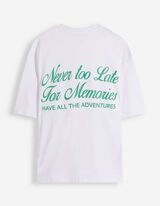 T-Shirt - R&uuml;ckenprint - wei&szlig;