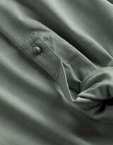 Bluse - Serafino-Ausschnitt - t&uuml;rkis